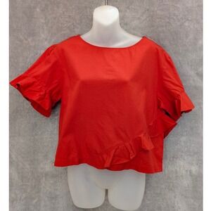 Calvin Klein Jeans Red Top Medium‎